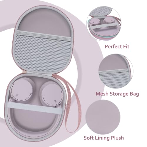 Headphone Case for TALIX/JLab/Sony/JBL/TOZO/BERIBES Etc Headphones,Mauve - color: Mauve