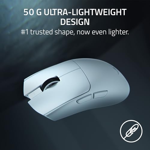 Razer PC Esports Gaming Bundle: BlackShark V3 Pro Wireless ANC PC Gaming Headset + Viper V4 Pro Wireless Gaming Mouse — White