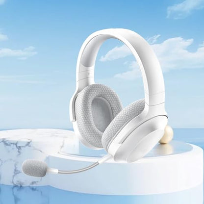 Gaming Mic, Headset Microphone for Barracuda X Gaming Headset Mic Replacement 3.5mm Microphone Professional 3.5mm Detachable Gaming Boom Microphone (White)