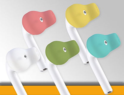 ACOUS Design Purest Earbuds Covers Anti-Slip Sport Tips Covers Compatible with Apple AirPods1&2 and EarPods (Strong Lemon) - color: Strong Lemon