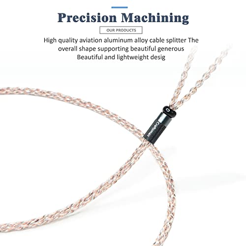5N OFC Copper+Graphene Mixed Braid Earphone/in-Ear Replacement Cable 2.5mm/4.4mm/3.5mm for AKG N30 N40 N5005 (3.5mm Plug) - color: 3.5mm Plug