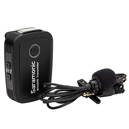 Saramonic Ultracompact 2.4 GHz Wireless Clip-On Mic System w/Lav & Dual-Reciever for Cameras & Mobile (Blink 500 B1) - size: Blink 500 B1