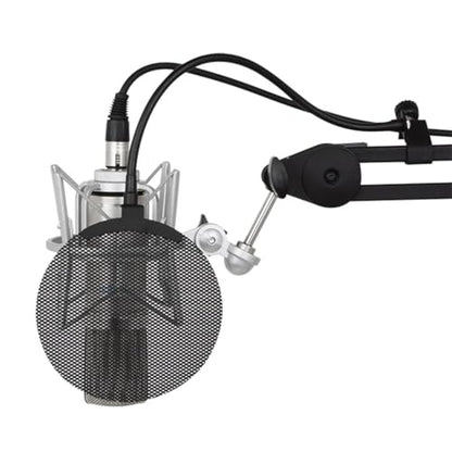 Double Layer Metal Microphones Poppings Screen Microphones Sponges Foam Cover Windscreen for Vocal Performances