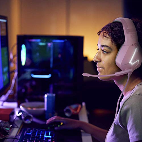 Orzly Gaming Headset (Pink) for PC and Gaming Consoles PS5, PS4, Xbox Series X | S, Xbox ONE, Nintendo Switch & Google Stadia Stereo Sound with Noise Cancelling mic - Hornet RXH-20 Nakuru Edition - color: Pink
