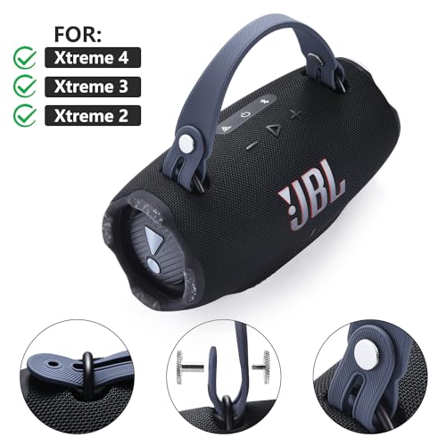 Removable Speaker Handle Strap Compatible with JBL Xtreme 2/ Xtreme 3/Xtreme 4/Zealot S67 Portable Bluetooth Speaker,Outdoor Travel JBL Speaker Silicone Handle (Handle Strap Blue) - style: Handle Strap Blue