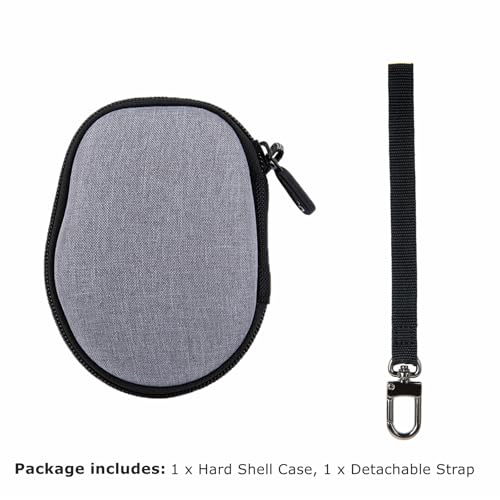 Ginsco Hard Travel Case Compatible with Logitech M720 Triathlon/M705 Marathon/M510/M550/M330/M317/M196/M185 Wireless Mouse, Universal Hard Shell Storage Case (Gray, M) (Pack of 3) - color: Gray, size: M (Pack of 3)