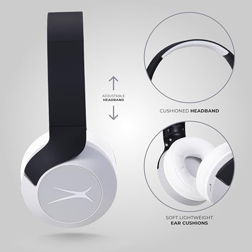 Altec Lansing Kid Safe Noise Cancelling Wireless Headphones 15H Battery, 85dB Volume Limit, Foldable Design Powerful Sound, Active Noise Cancellation Perfect for Kids Ages 7+ - color: Blackout Lavender