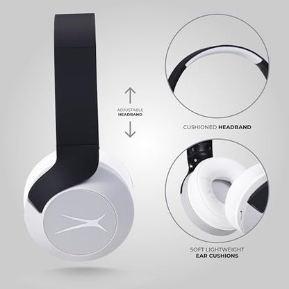 Altec Lansing Kid Safe Noise Cancelling Wireless Headphones 15H Battery, 85dB Volume Limit, Foldable Design Powerful Sound, Active Noise Cancellation Perfect for Kids Ages 7+ - color: Blackout Lavender