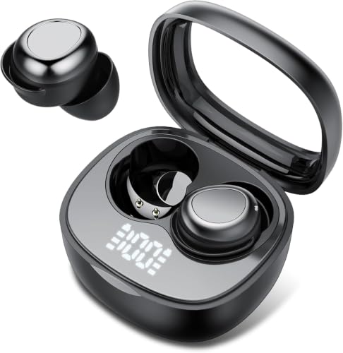 Wireless Earbuds, Hybrid ANC 40dB Noise Cancelling Headphones, 50H Playtime, Bluetooth 5.4, 10mm Drivers with 5 EQ, ENC Dual Mic, IPX7 Waterproof, Digital Battery Display iOS/Android Sport/Sleep