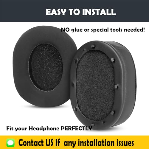 BlackShark V2 Earpads Replacement for Razer BlackShark V2/BlackShark V2 Pro Gaming Headset Ear Cushions with Cooling Gel Layer and Memory Foam