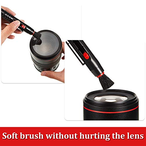 Frienda 3 Pcs Lens Cleaning Pen Brush for Camera Telescope Optics Screen | Dual-ended Soft Brush Tip, Removes Dust and Fingerprints, for Slr Cameras Binoculars Spotting Scopes Rangefinders Monoculars