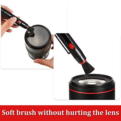 Frienda 3 Pcs Lens Cleaning Pen Brush for Camera Telescope Optics Screen | Dual-ended Soft Brush Tip, Removes Dust and Fingerprints, for Slr Cameras Binoculars Spotting Scopes Rangefinders Monoculars