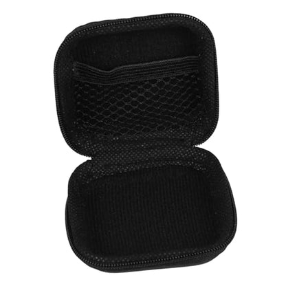 POPETPOP Mini Eva Earphone Storage Case Portable Carrying Pouch for Earbuds Headphones USB Cables Water Resistant with Mesh Pocket and Soft Lining Compact Travel Organizer for Small