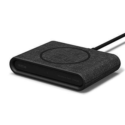 iOttie iON Wireless Mini Fast Charging Pad || Qi-Certified Charger 7.5W for iPhone XS Max R 8 Plus 10W for Samsung Galaxy S10 E S9 S8 Plus Edge, Note 9 | AC Adapter NOT Included | Charcoal - style: iON Mini