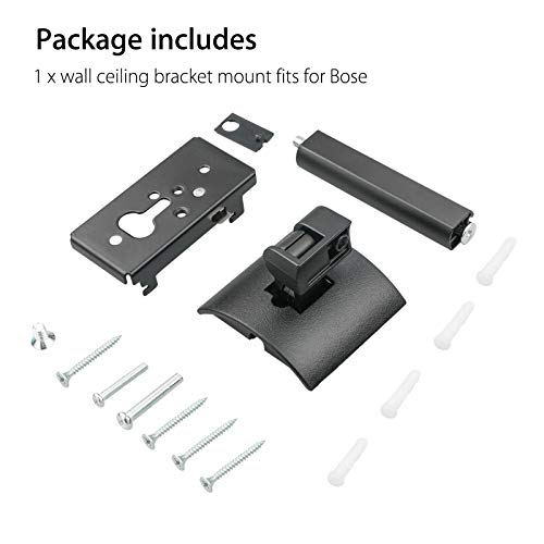 Bestparts Wall Mount Ceiling Bracket Stand for UB-20 Series II Bracket | Replacement For Bose Lifestyle CineMate, SoundTouch & Virtually Invisible 300, mountable for surround center speakers