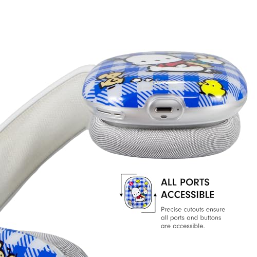 Sonix x Sanrio Protective Case for AirPods Max Headphones - Stylish TPU Hard Shell Ear Cup Covers | Gingham Pochacco - color: Gingham Pochacco
