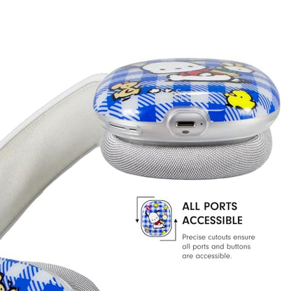Sonix x Sanrio Protective Case for AirPods Max Headphones - Stylish TPU Hard Shell Ear Cup Covers | Gingham Pochacco - color: Gingham Pochacco