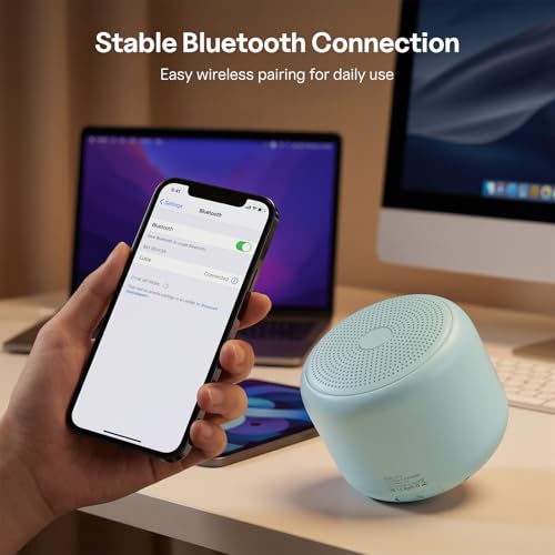 Bobtot Portable Bluetooth Speakers with Strap Easy to Carry Mini Speaker | Wireless IPX5 Waterproof with Loud Stereo Sound, 20 Hours Playtime, Rechargeable Battery, Built-In Microphone, Green - color: Green