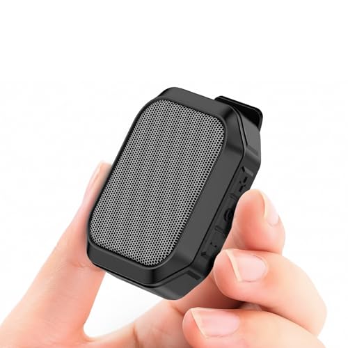 Wearable Speaker, IPX7 Clip-On Portable, BT 6.0, TWS, Hands-Free | IPX7 Waterproof, BT 6.0, TWS Pairing, Hands-Free Calls, Clip-On Design for Golf, Camping, Work