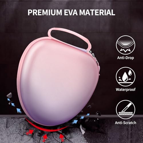 Fintie Hard Case for AirPods Max 2 (2026) and AirPods Max 1 (2024/2020) | Travel Carrying Storage Bag, Shockproof, Protective, Auto Wake/Sleep, Fantasy Ombre - color: fantasy ombre