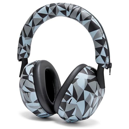 WC ShellZ XM5 - Exterior Shell & Headband Covers for Sony WH1000XM5 | Made by Wicked Cushions | Protective, Made with Premium Silicone | Geo Grey - color: Geo Grey