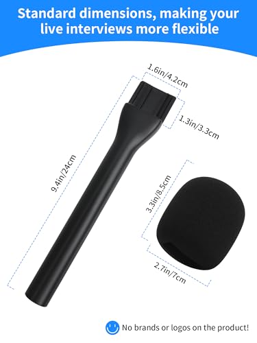 Mic Holder for DJI RODE Microphone - Micrphone handle for All Lavalier Microphone, for Rode Wireless Go II, Wireless PRO/ME, DJI Mic 2, with Reduce Wind Noises Mic Cover (2PCS) - color: 2-PCS