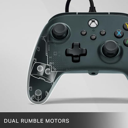 PowerA Wired Controller for Xbox Series X|S - Black, gamepad, wired video game controller, gaming controller, works with Xbox One and Windows 10/11 - style: Black