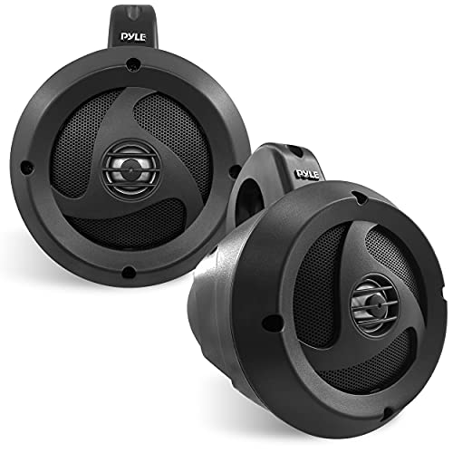 2-Way Waterproof Bluetooth Off-Road Speakers - 4" 900W Active Passive Marine Grade Wakeboard Tower Speakers System w/AUX, Full Range Outdoor Stereo Speaker for ATV/UTV Jeep Boat - Pyle PLUTV40BTA - style: Marine-900W