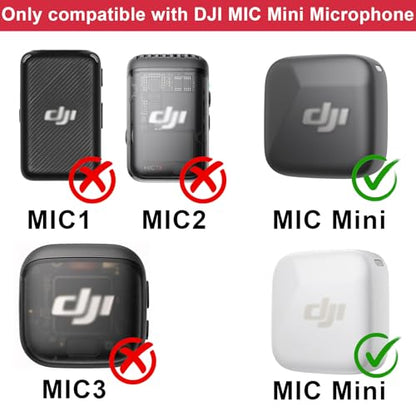 Microphone Windscreen for DJI MIC MINI (2024) Wireless Microphone Furry Wind Muff Accessories (2 Packs-Red) - color: red-2pcs