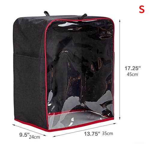 Clear View Stand Mixer Cover with Removable Base Pad Household Waterproof Blenders Accessories Storage Bag - size: 35x24x45cm