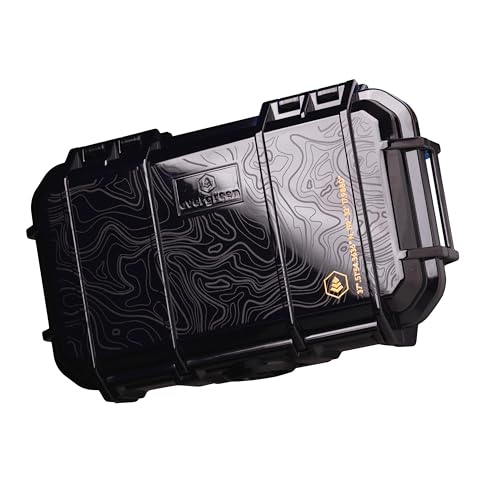 Evergreen 56 Dry Box - EDC Tough Protective Case USA Made for Organization of Cameras, Phones, Camping, Fishing, Hiking, Water Sports (Black, TOPO) - color: TOPO, Black