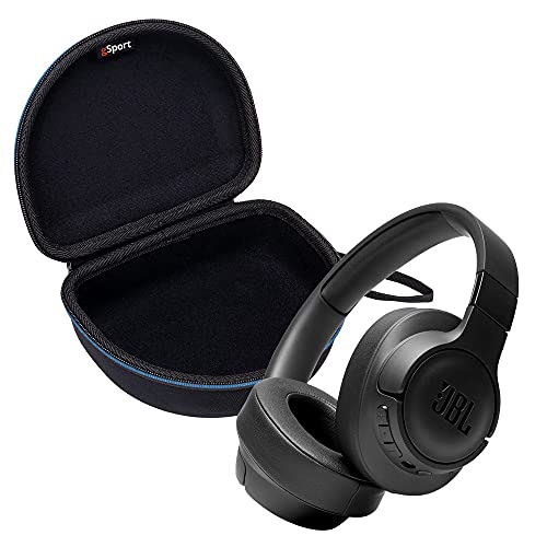 JBL Tune 760NC On Ear Wireless Noise Cancelling Headphone Bundle with gSport Case (Black) - color: Black, style: Lightweight + Case