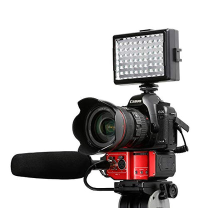 Saramonic SR-PAX2 Audio Adapter for Mirrorless, DSLR & Black Magic Pocket Cameras (Red/Black)