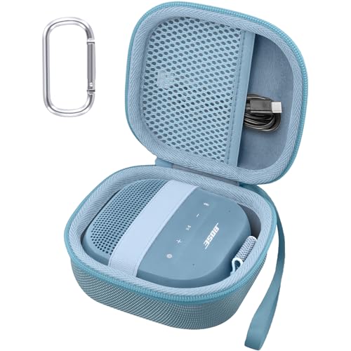 Aenllosi Case for Bose SoundLink Micro 2nd Gen Speaker, Blue Dusk | EVA case construction, Water-resistant design, Dust-resistant design, Protective case only - color: Blue Dusk, style: Hard Case for Bose SoundLink Micro 2nd Gen