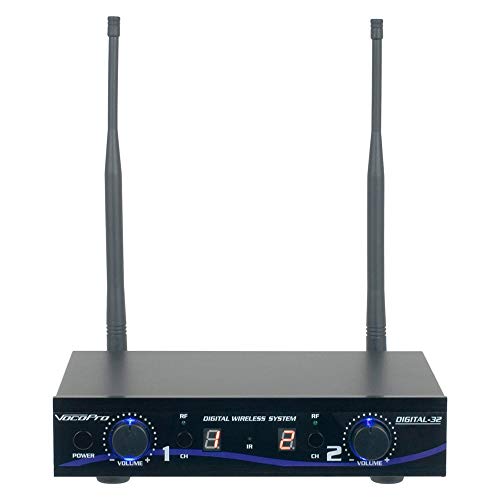 VocoPro - (DIGITAL32-ULTRA Dual Channel Digital Wireless Handheld/Headset/Instrument System