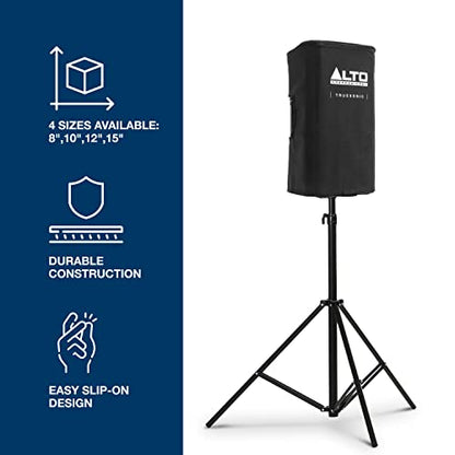 ALTO Durable Slip-On Cover for TS408 PA Speaker | Protective Rugged Cover, Nylon Lining Construction, Easy Handle and Pole Mount Openinings - style: TS408 Cover