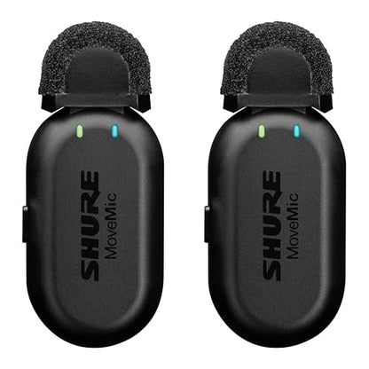 Shure MoveMic 2 Kit Wireless Lavalier Microphone System - style: Two Channel Kit
