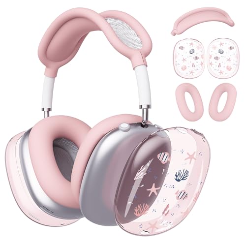 for AirPods Max Headphones Fish Ear Covers for AirPods Max 2 - color: Fish B/Pink