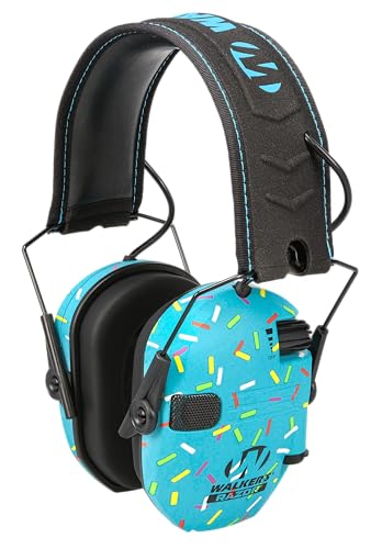 Walker's Razor Slim Electronic Muff - color: Blue Sprinkles, size: One Size