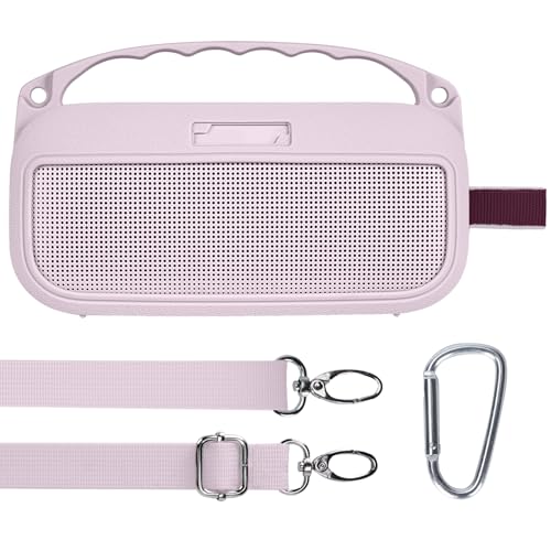 Lebakort 2nd Gen Silicone Cover Compatible with Bose SoundLink Flex 2nd Gen/SoundLink Flex Portable Speaker (Petal Pink Cover) - color: Petal Pink Cover
