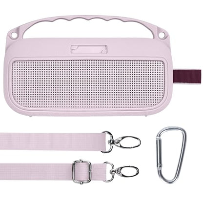 Lebakort 2nd Gen Silicone Cover Compatible with Bose SoundLink Flex 2nd Gen/SoundLink Flex Portable Speaker (Petal Pink Cover) - color: Petal Pink Cover