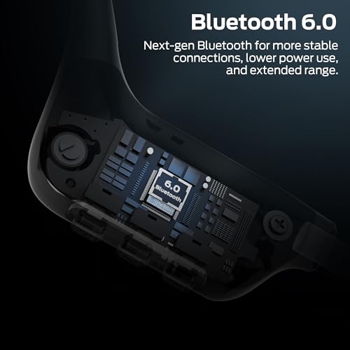 Monster Open Ear BC300 Swimming Headphones, Open-Ear Bone Conduction Headphones, Bluetooth 6.0 & 32GB MP3, IPX8 Waterproof Sport Earbuds with 10H Playtime (Black)
