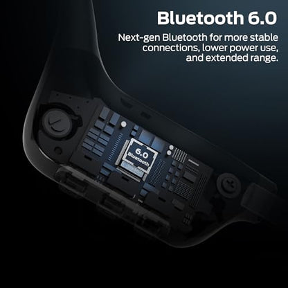 Monster Open Ear BC300 Swimming Headphones, Open-Ear Bone Conduction Headphones, Bluetooth 6.0 & 32GB MP3, IPX8 Waterproof Sport Earbuds with 10H Playtime (Black)