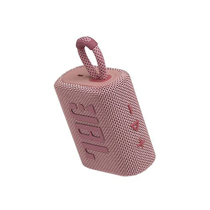 JBL Go 3: Portable Speaker with Bluetooth, Built-in Battery, Waterproof and Dustproof Feature - Pink (Renewed) - color: Pink
