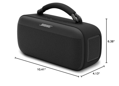 Bose SoundLink Max Bluetooth Speaker - Portable Wireless Party Speaker, IP67 Waterproof, Rope Handle, Up to 20 Hours of Playtime, USB-C, Built-in 3.5mm AUX Input, Black - color: Black
