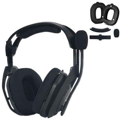 Adhiper Earpads &Headband for Astro A50 Gen 4 Gen5 A50X Headset,Mesh Fabric | Mod Kit A50 Gen 4 Noise Cancelling Foam Ear Cushions,Durability Replacement Earpads,with 2 Headband,1 Pairs Earpads (Black) - color: Mesh Black