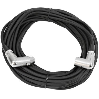 Seismic Audio - SAXRA50-2Pack - Two Pack of 50 Foot XLR Right Angle Male to XLR Right Angle Female Microphone Cables - 50 Foot Mic Cords - size: 50 Foot - 2 Pack