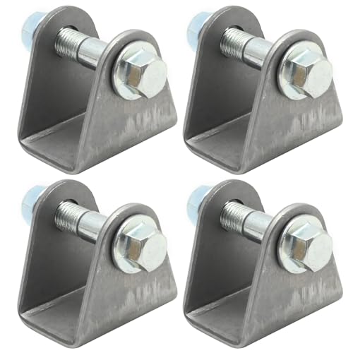 4 Pack Shock Mount, Steel Base Shock Absorption Suspension Bracket Mounting, Replacement for Motorcycle Dirt Pit Bike ATV Go Kart