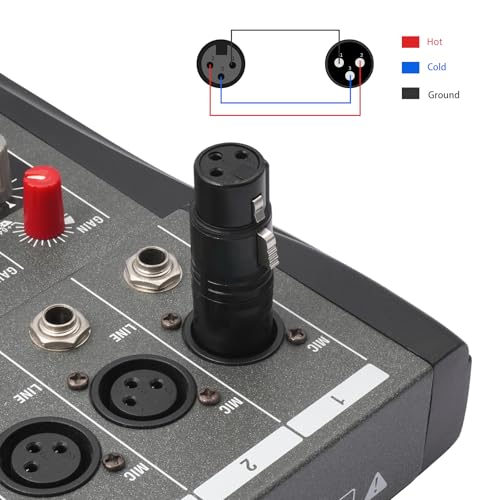 3Pin XLR Male to Female Adapter, Black Painted zinc Alloy Shell,for Mic,Amplifier, Mixer XLR 3-Pin Audio Connectors DMX 512 Adapter-2Pack - color: XLR Male to Female