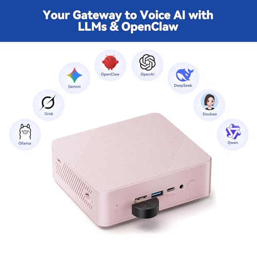 SunFounder USB 2.0 Mini Microphone for Raspberry Pi 5/4B/3B+/3B, Pironman 5/Max/Mini/Pro Max, Laptop Desktop PCs, AI LLMs Openclaw Voice Recognition, No Driver